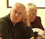 Engineers Mark Neihaus (left) and John Colson
