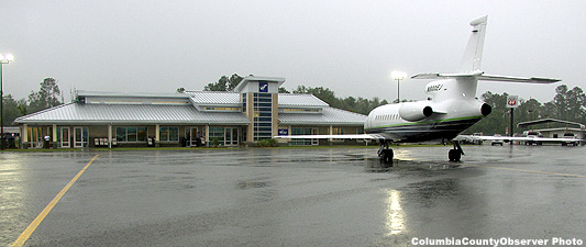 The new Lake City airport terminal on opening day.