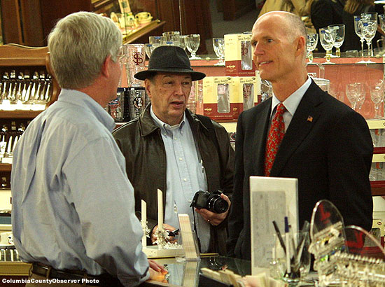 George Ward (left) - Gov Elect Rick Scott (right)