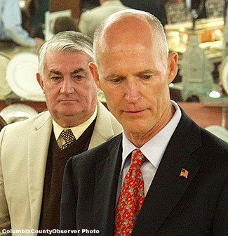 Rick Scott and Jim Poole