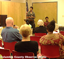 The meeting room and attendees