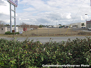 View from former RV parking area at Walmart in Lake City