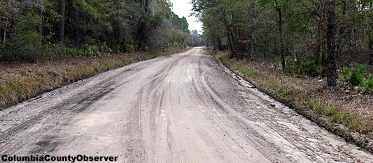 2013 image of Bell Road, which is a mud road