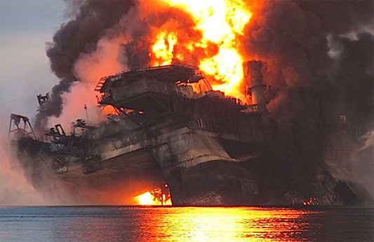 Last hours of the Deepwater Horizon