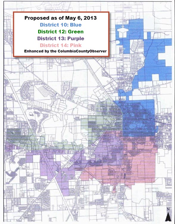 City Redistricting Map