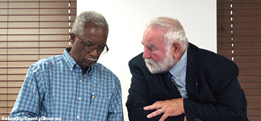 Councilman Jefferson and Attorney Fred Koberlein, Sr.