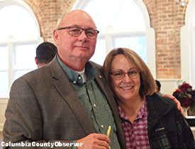 Chamber President Mike Williams with wife Laurie