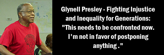 Glynell Presley is not infavor of postponing the Olustee conversation.