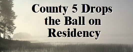 Lead Graphic: County 5 Drops the Ball on Residency