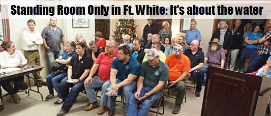 Fort White Town Hall - standing room ony