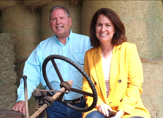 Representative Chuck Brannon and Senate candidate Jennifer Bradley