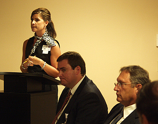 Lake City Medical Center Brass. Photo circa 2010: CFO Jill Adams, CEO Charles Briscoe, Attorney Steve Escenia