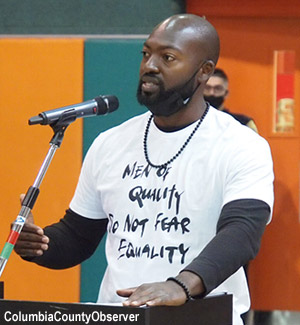 Sylvester Warren addresses the Lake City, City Council