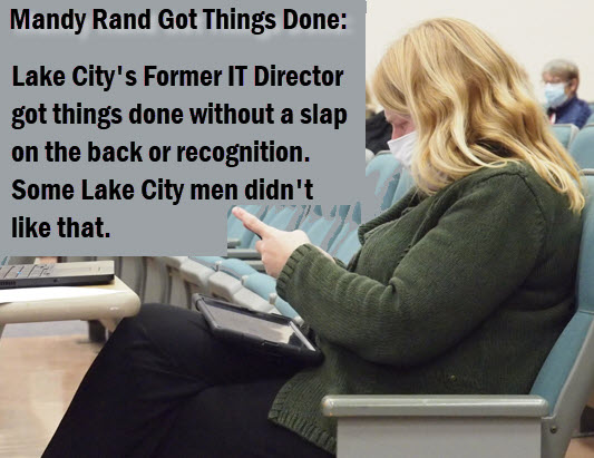 Mandy Rand recording a City Council meeting to the Zoom cloud.
