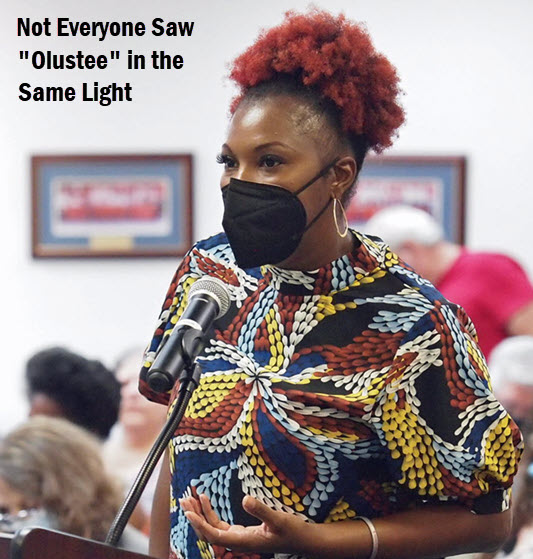 Vanessa George with caption: Not everyone saw "Olustee" in the same light