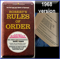 1968 cover of Robert's Rules