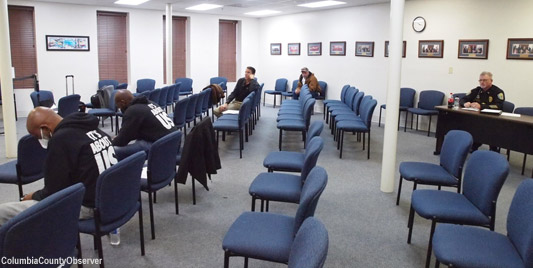 Long shot of City Council chambers