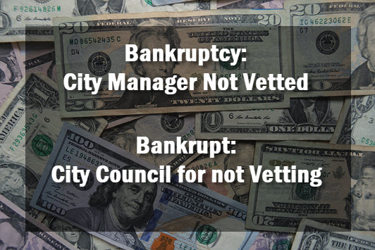 Lake City City Manager Search: city manager not vetted