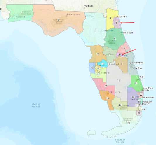 "Governor's" congressional redistricting map