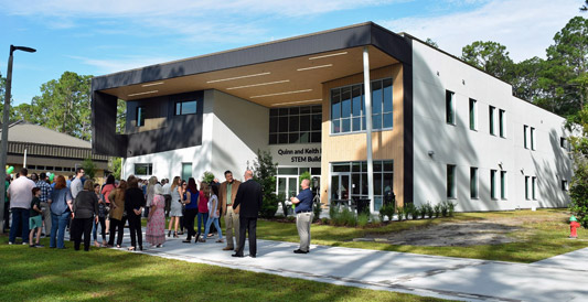The Quinn & Keith Leibfried STEM building at Florida Gateway College