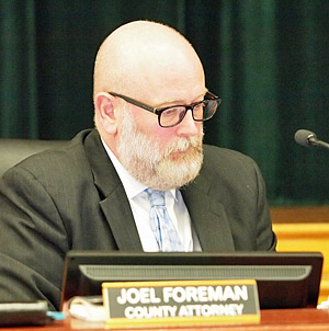 County Attorney Joel Foreman