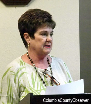 Fort White Town Clerk Connie Brecheen