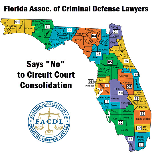 Map of Florida Circuit Courts