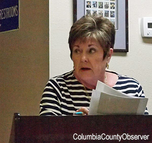 Town Clerk Connie Brecheen
