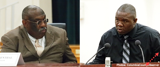 City Manager Don Rosenthal (l); Assistant City Manager Dee Johnson (r)