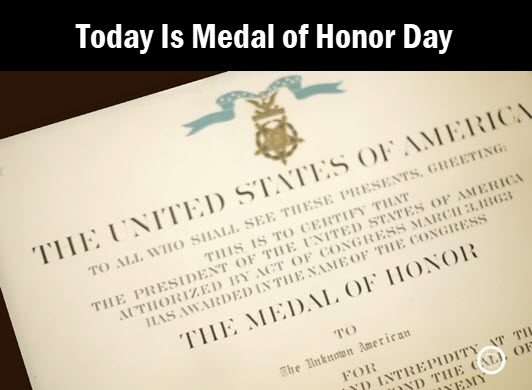 Medal of Honor certificate