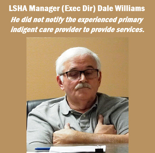 Dale Williams: Manager and Executive Director of the Lake Shore Hospital Authority