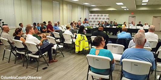 Folks came from as far south as Clearwater to hear what Valdosta had to say.