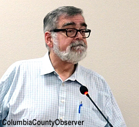County Manager David Kraus, listening to the Authority board.