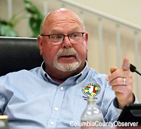 Commissioner Rocky Ford makes a point.