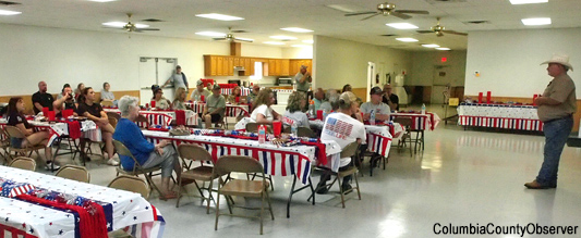 Clint Pittman at the Fort White Community Center